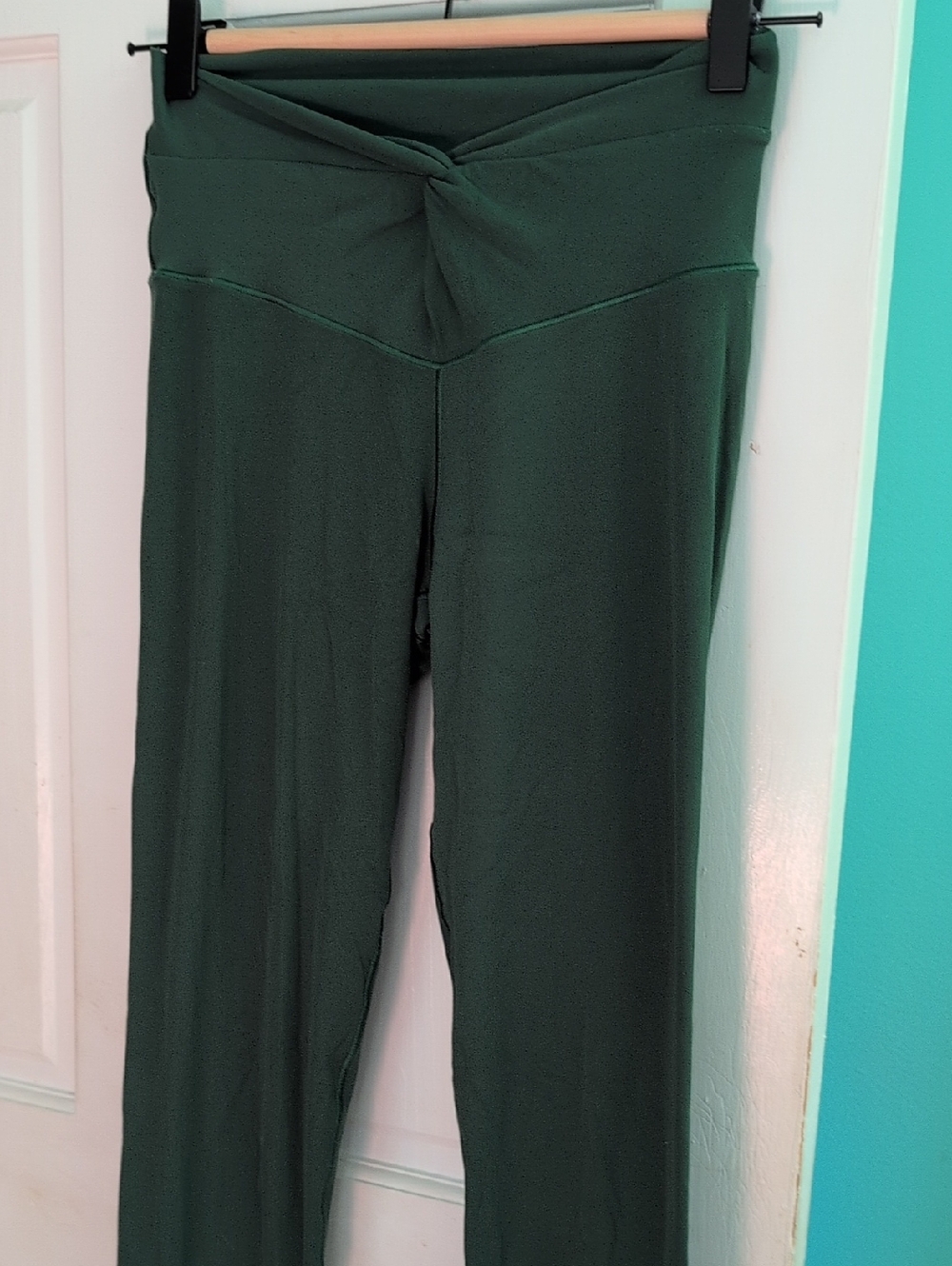 aerie Twist-Front High-Waist Leggings - Dark Green